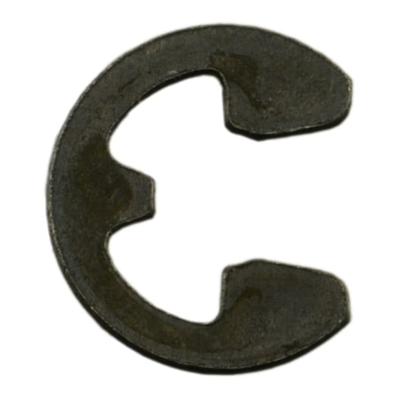 Midwest Fastener External-E E-Clip, Steel Black Phosphate Finish, 9/64 in Shaft Dia, 20 PK 70685